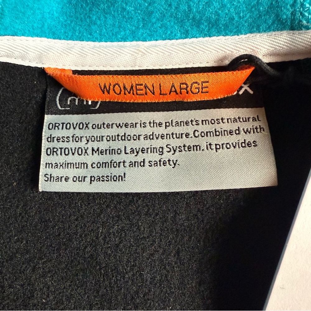 ORTOVOX Fleece Lined Full Zip Knit Hoodie Women's L - Picture 7 of 13